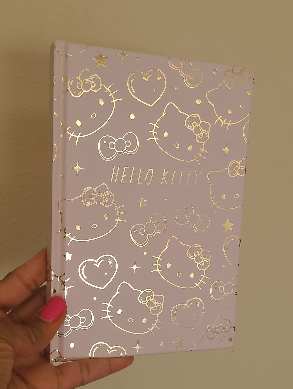 Hello Kitty Light Pink with Gold Accents Hardcover Journal